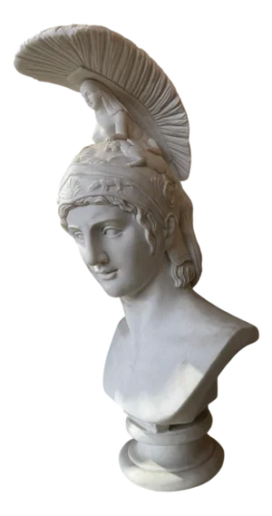 Achilles Bust Sculpture, 20th Century, Marble