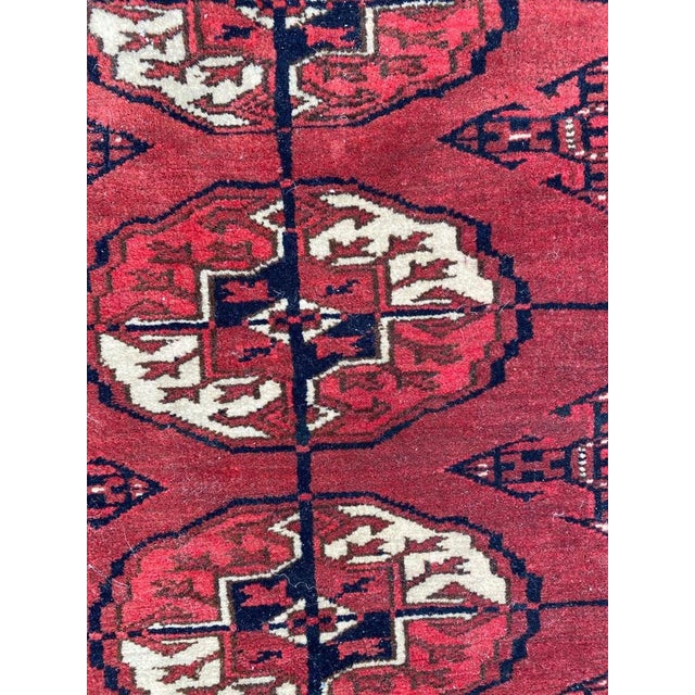 Vintage Turkmen Bokhara Back, 1930s For Sale - Image 10 of 17