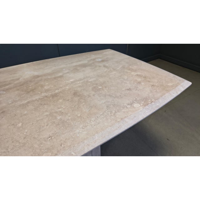 Vintage Travertine Dining Table, 1970s For Sale - Image 3 of 13