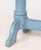 Late 20th Century Tiger Maple Top Blue Painted Dining Table For Sale - Image 5 of 8