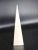 Vintage white polished solid marble with yellow/orange hue Obelisk with flat tip and manufactured with a coarse bottom. 7...
