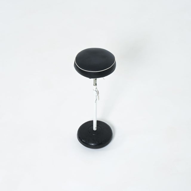 Black Dynamic Industrial Stool, 1960s For Sale - Image 8 of 15