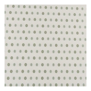 Materialworks by Hable Moka Embroidered Performance Fabric in Celadon For Sale