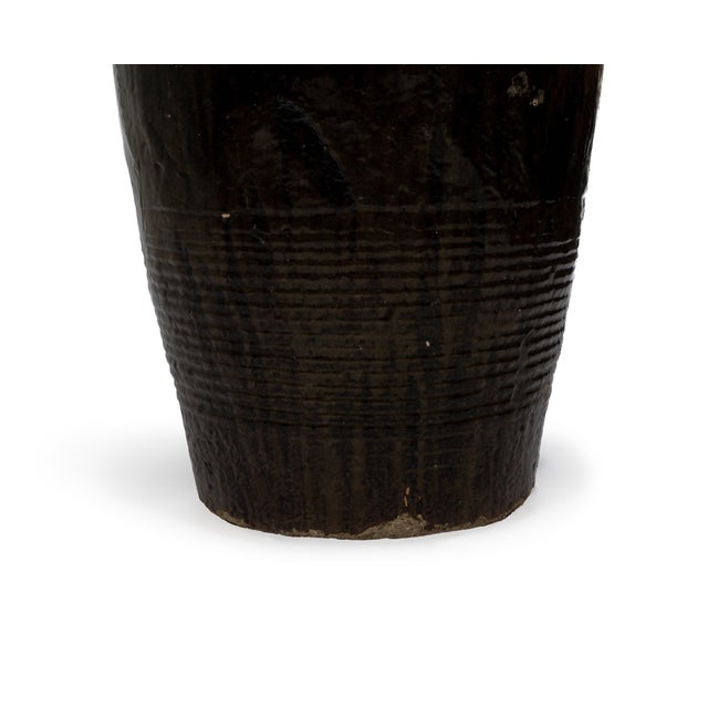 Late 20th Century Tall Glazed Storage Jar For Sale - Image 4 of 4