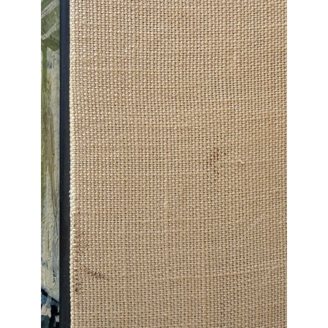 1960s Girl With Flowers - Oil Painting - R McKenzie - Mid Century For Sale In Palm Springs - Image 6 of 9