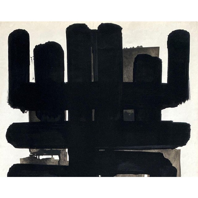 Pierre Soulages, Lithograph N ° 3, 1958, Original Lithograph For Sale - Image 3 of 6