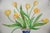 Old New House Sarah Martinez Yellow Tulips Original Painting For Sale - Image 4 of 6