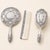 Silver Florentine Neo-Rococo Italian Silver-Plated Vanity Set, 1980s, Set of 3 For Sale - Image 8 of 8
