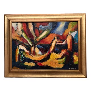 Anders Wollin, Udden, 1998, Oil Painting on Canvas, Framed For Sale