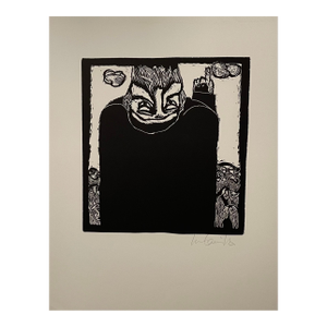 Luis Camnitzer, Latin American Judaica Conceptual Chassidic Art Modern Woodcut Luis Camnitzer
