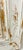 French Country Carolina Mirror Company Distressed White & Gold 45" Wall Mirror For Sale - Image 3 of 9