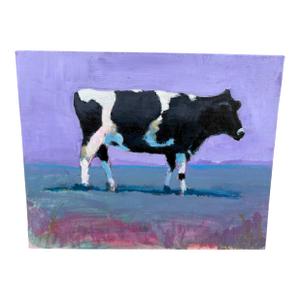 Impressionist Western Cow Painting by Joseph Christy