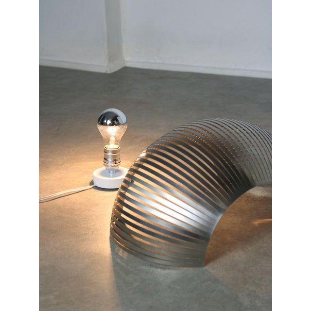 Vintage Modernist Stainless Steel Wall Lamp For Sale - Image 12 of 18