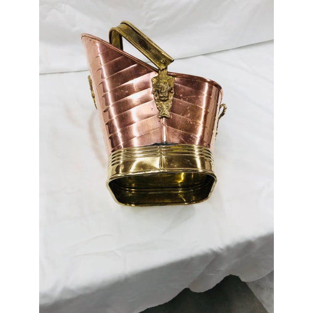 Brass Mid Century Copper and Brass Container For Sale - Image 8 of 11