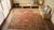Impressive Coral Red With Palmettes Cross Pattern Antique Turkish Oushak Rug For Sale - Image 13 of 15