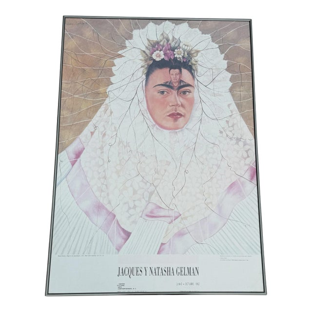 Vintage Frida Kahlo “Diego on My Mind” Exhibition Poster, 1992 For Sale