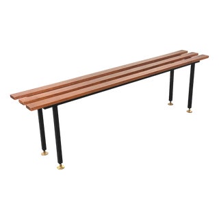 Mid-Century Bench in Teak, Italy, 1960s For Sale