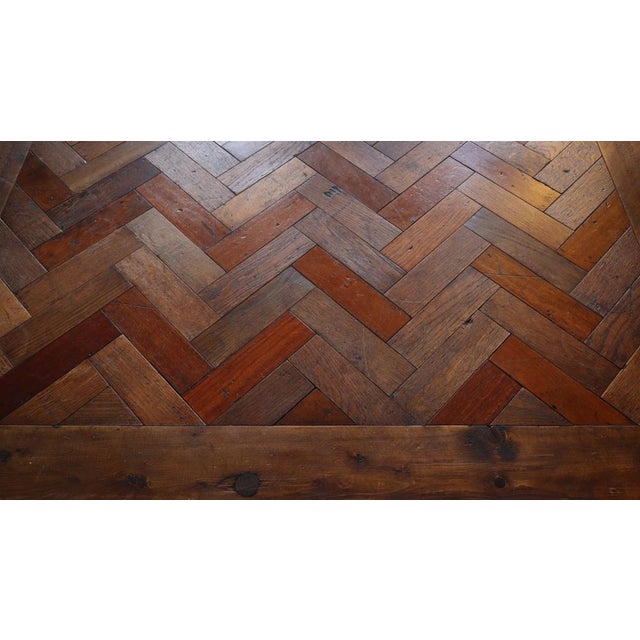 Large Coffee Table in Parquet Wood and Herringbone, 2010s For Sale - Image 12 of 14