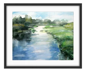 Włodzimierz Karczmarzyk, By Ostróda: Sleepy Water, 2012, Watercolor