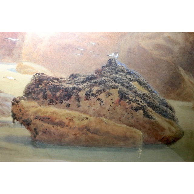 Antique 1800's Original William E. Croxford Seascape Coast Nautical Painting For Sale - Image 9 of 12