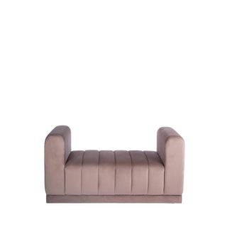 Milly Blush Velvet Bench