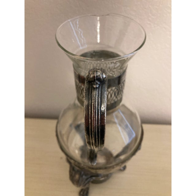 Late 20th Century Vintage Silver Coffee or Tea Pot Carafe Warming Stand For Sale - Image 5 of 7