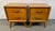 Add authentic retro character to your space with these unique mid-century modern nightstands featuring sculpted wood...