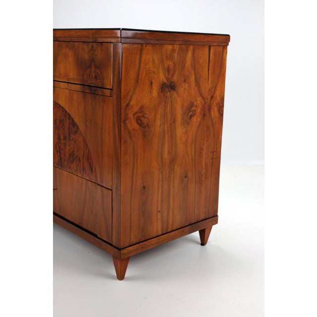 Biedermeier Chest of Drawers in Walnut, 1820s For Sale - Image 11 of 18