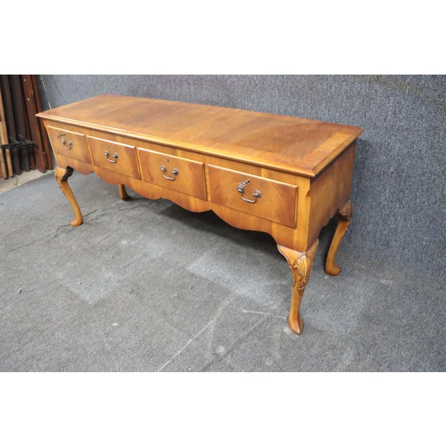 Late 20th Century Flamed Mahogany Credenza For Sale - Image 5 of 11