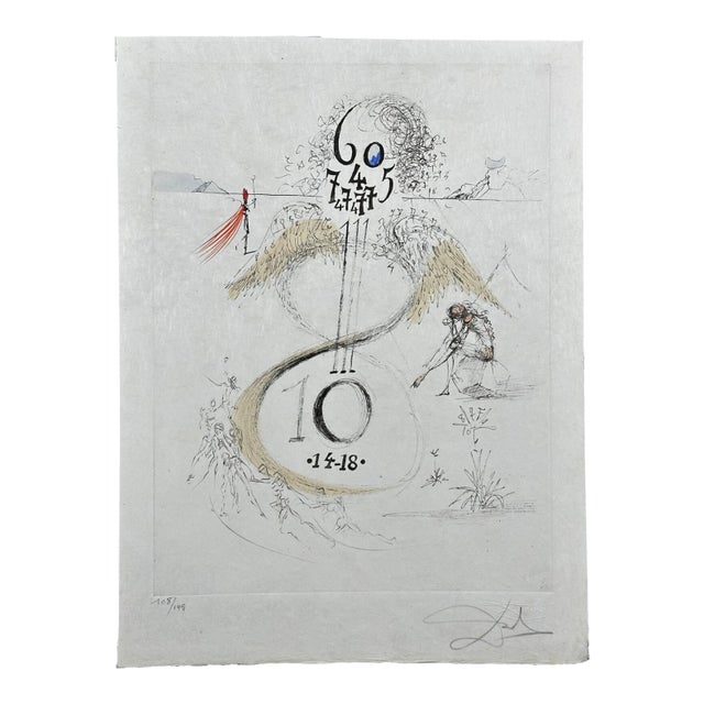 1960s Salvador Dali Poems Secrets War 1914-1918 For Sale