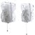 Metal Austrian Wall Sconces in Frosted Murano Glass & Chrome, 1960s, Set of 2 For Sale - Image 7 of 7