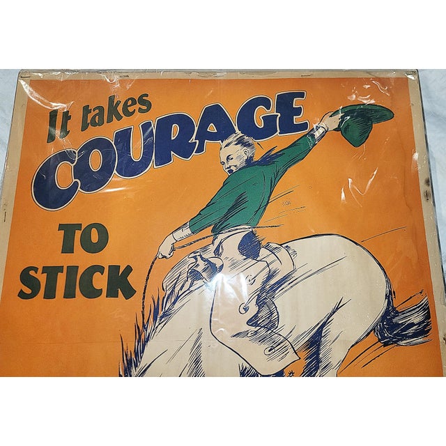 1920s famous original motivational poster by Bill Jones. Artist signed, Bil Pollock. These posters were a British work by...