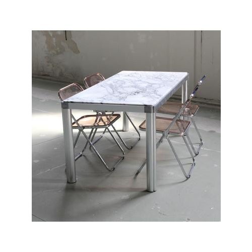 Type Rectangular marble table Date 1960-69 Origin Italy Materials Marble, Steel Model Rectangular Condition Preserved...