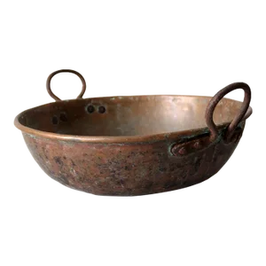 Antique Copper Preserving Pan