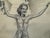 Original graphite pencil drawing by American artist and illustrator Theodore E. Schrock (1879–1952), depicting a joyful...