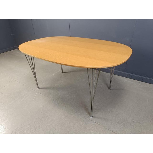 2000 - 2009 Superellipse Table by Bruno Mathsson and Piet Hein for Fritz Hansen, 2007 For Sale - Image 5 of 13