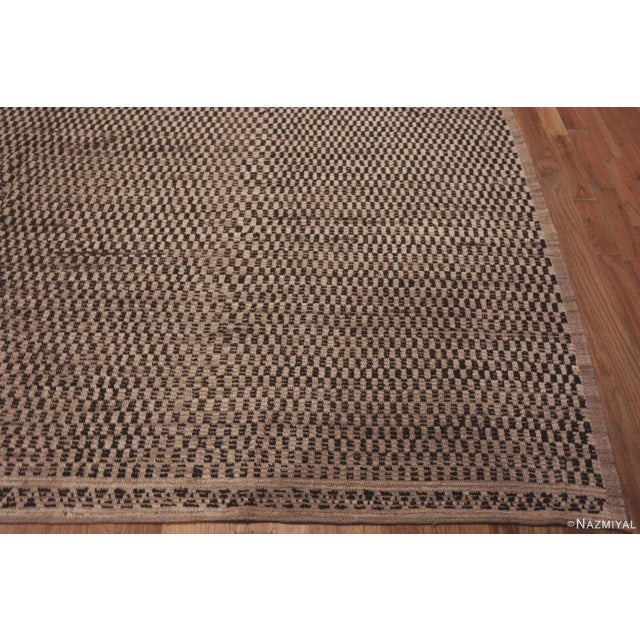 Large Size Geometric Checkerboard Patterned Contemporary Modern Rug For Sale In New York - Image 6 of 7