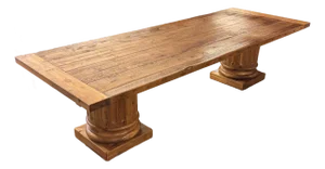 Restoration Hardware Double Pedestal Extension Table