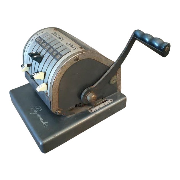 Vintage Paymaster Check Writing Machine Chairish