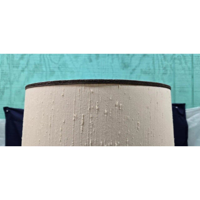 Vintage Stiffel Glass and Golden Colored Table Lamp For Sale - Image 6 of 12