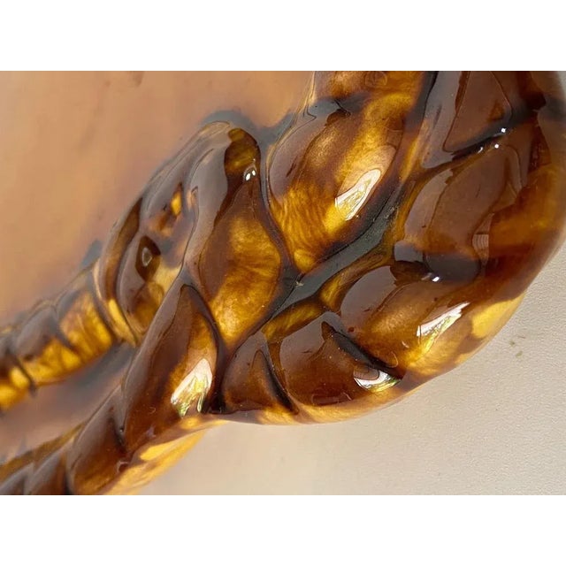 Hollywood Regency Ceramic Platter from Vallauris, France, 1960s For Sale - Image 3 of 8