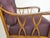 Mid-Century Modern Wood & Purple Fabric Armchair attributed to Paolo Buffa, 1950s For Sale - Image 3 of 12