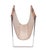 Stylish magazine holder with a chrome base and a cognac-coloured stitched leather basket, showing just the right amount of...