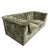 Vintage Olive Velvet Modular Two-Seater Sofa, 1960s For Sale - Image 4 of 17