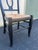 Pottery Barn Napoleon Black Rush Seat Modern Dining Chairs- Set of 4 For Sale - Image 9 of 12
