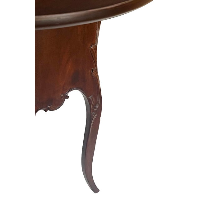 Art Nouveau Style Mahogany Circular Side/Drinks Table For Sale - Image 4 of 8