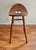 2010s Cherry Amish Made Farmhouse Saddle Counter Stools - A Pair For Sale - Image 5 of 9