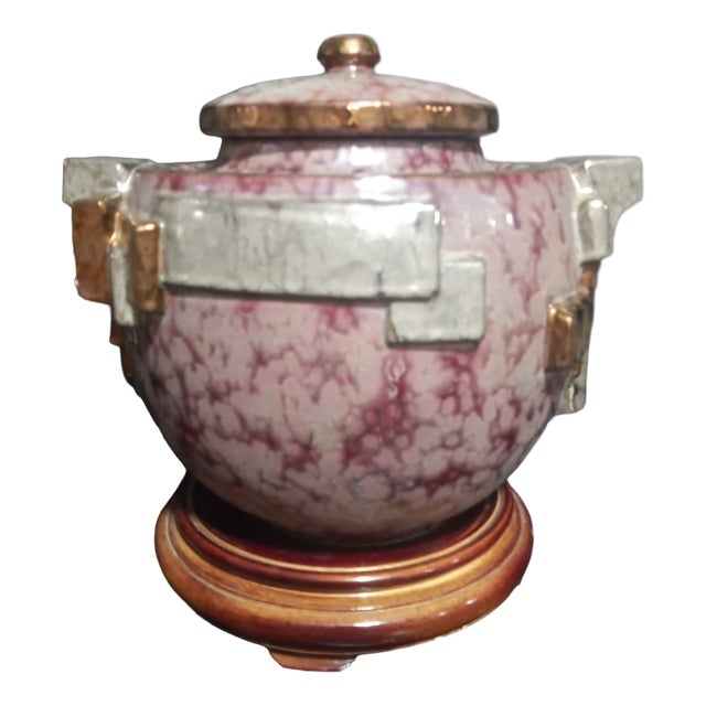 Art Deco Vase from Cerámicas Benlloch, Manises, Spain, 1990s, Set of 3 For Sale