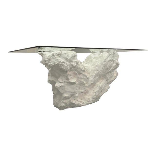 Postmodern Faux Quarry Plaster Dining Table From Sirmos For Sale