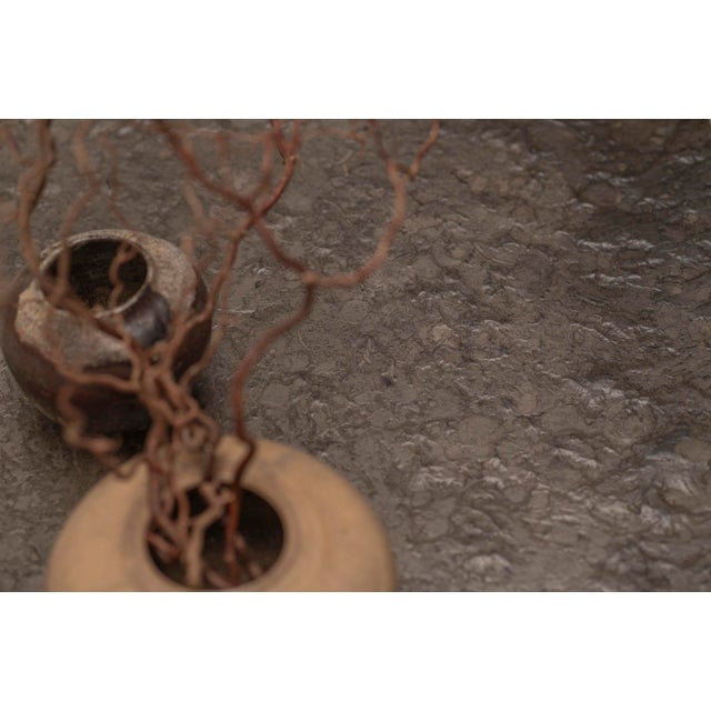 Brutalist Coffee Table with Fossil Stone Top, 1970s For Sale - Image 14 of 18